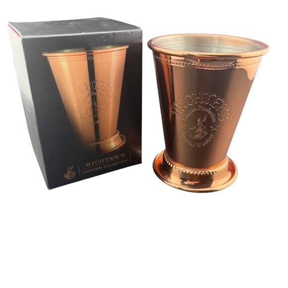 Michters Copper Julep Cup Embossed Design Whiskey Limited Edition With Box - Picture 1 of 7